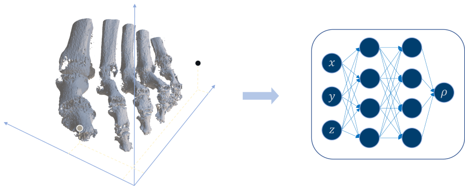 Tomography NeRF Modeling